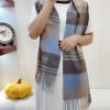 Full cashmere Luoyiwei small logo two-color embroidered cashmere scarf 🧣, This scarf is a un7p2uohib
