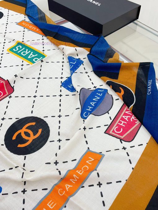 Chanel LOGO Letter 140 Cashmere Square Scarf High end Love Pure Cashmere Baby Touch Comforta89iq4e3r - Image 6