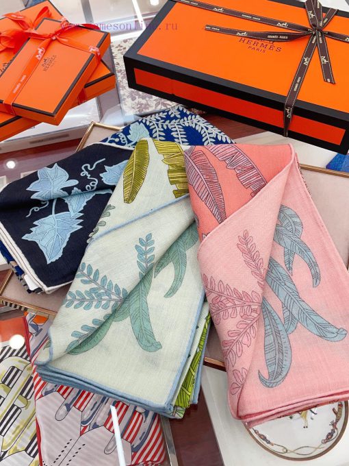 The new double-sided color cashmere square scarf is recommended for the artist's garden 140 klqdr3f0 - Image 5