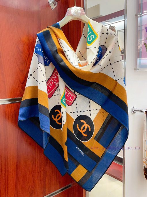 Chanel LOGO Letter 140 Cashmere Square Scarf High end Love Pure Cashmere Baby Touch Comforta89iq4e3r - Image 14