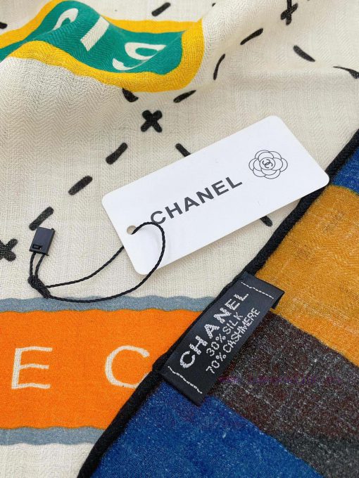 Chanel LOGO Letter 140 Cashmere Square Scarf High end Love Pure Cashmere Baby Touch Comforta89iq4e3r - Image 16