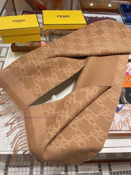 FENDI scarf, with a super gentle and stylish double-sided design, feels younger, gentler, anlj36v2il - Image 6
