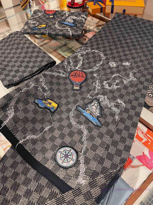 Heavy Industry LV synchronization, fashionable high-end MA series men's high-end wool scarf eedwssa3 - Image 5