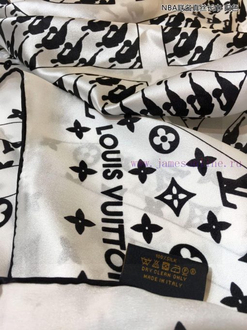 The NBA co branded silk scarf with the soft touch of a new elegant and noble baby is designe9n8de6m4 - Image 15