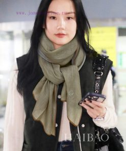 LP premium original single LP striped edge lightweight long scarf ️ High end product ️ Heavyq3qdoi7x