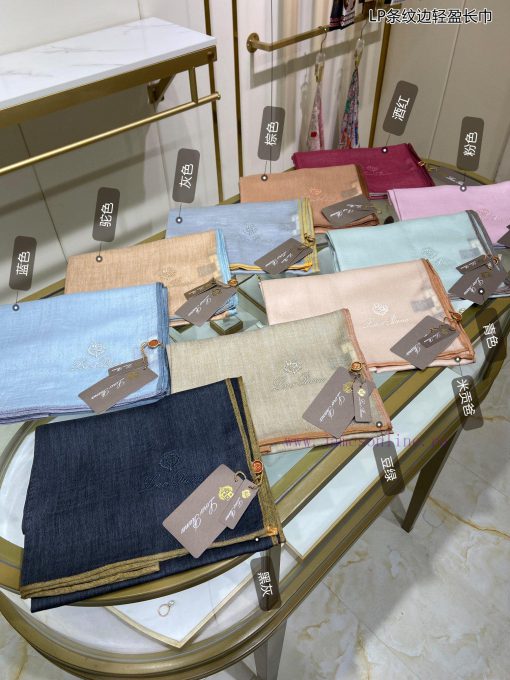LP premium original single LP striped edge lightweight long scarf ️ High end product ️ Heavyq3qdoi7x - Image 3