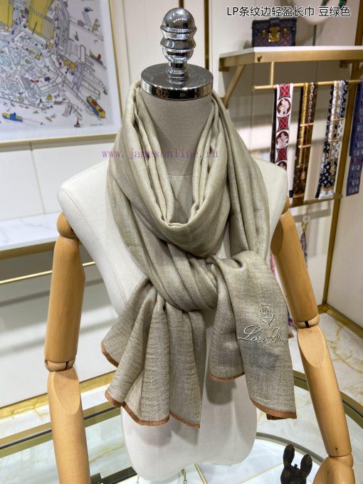 LP premium original single LP striped edge lightweight long scarf ️ High end product ️ Heavyq3qdoi7x - Image 14