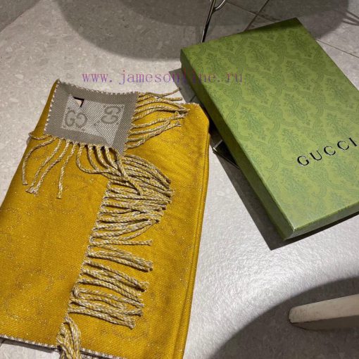 Gucci's new autumn and winter jacquard double-sided scarf is high-end and luxurious, with a x1tmjyon - Image 4