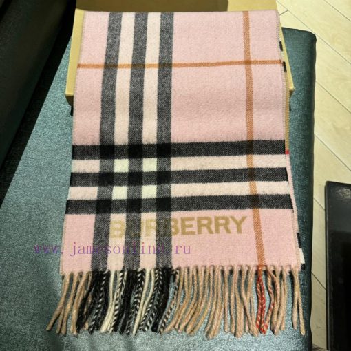 Burberry gradient color high-quality imported cashmere letter logo embroidered scarf has exp20wmbbqh - Image 3