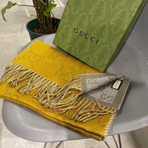 Gucci's new autumn and winter jacquard double-sided scarf is high-end and luxurious, with a x1tmjyon - Image 14