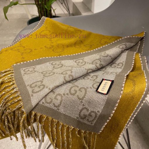 Gucci's new autumn and winter jacquard double-sided scarf is high-end and luxurious, with a x1tmjyon - Image 16