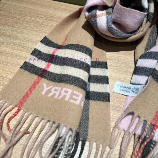Burberry gradient color high-quality imported cashmere letter logo embroidered scarf has exp20wmbbqh - Image 16