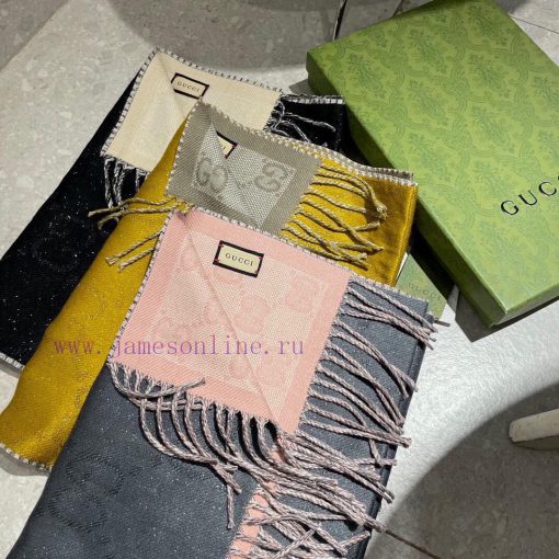 Gucci's new autumn and winter jacquard double-sided scarf is high-end and luxurious, with a x1tmjyon - Image 19
