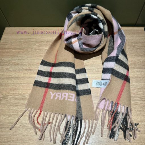 Burberry gradient color high-quality imported cashmere letter logo embroidered scarf has exp20wmbbqh - Image 18