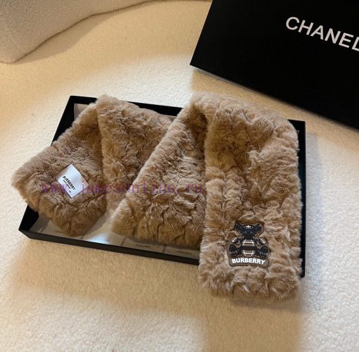 Burberry fur neck scarf, warm and comfortable in multiple colorshn0xm9er - Image 6