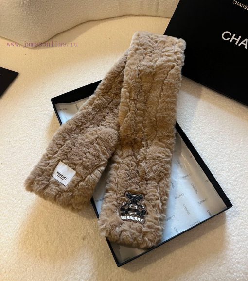 Burberry fur neck scarf, warm and comfortable in multiple colorshn0xm9er - Image 10