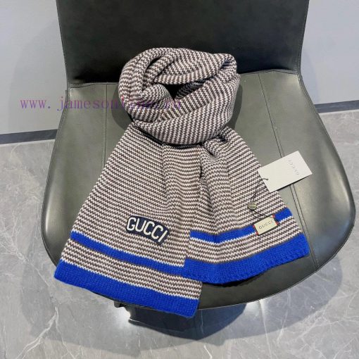 GucciGucci Autumn/Winter New Knitted Scarf, unisex, 1 * 32hlldkttn - Image 10