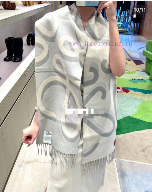 Super recommended LOEWE double-sided scarf, handwritten style LOEWE stamp, the latest look o9pr8ncaw - Image 3