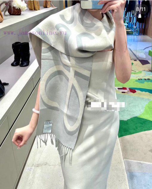 Super recommended LOEWE double-sided scarf, handwritten style LOEWE stamp, the latest look o9pr8ncaw - Image 11