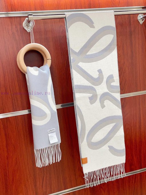 Super recommended LOEWE double-sided scarf, handwritten style LOEWE stamp, the latest look o9pr8ncaw - Image 15