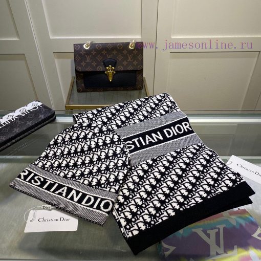 Dior official website synchronizes original single hat scarf set 🤟 Wool and cashmere materia8t6j75i5 - Image 14