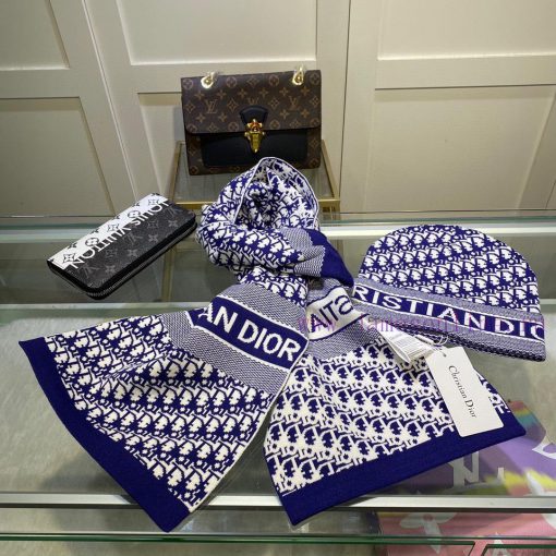 Dior official website synchronizes original single hat scarf set 🤟 Wool and cashmere materia8t6j75i5 - Image 17