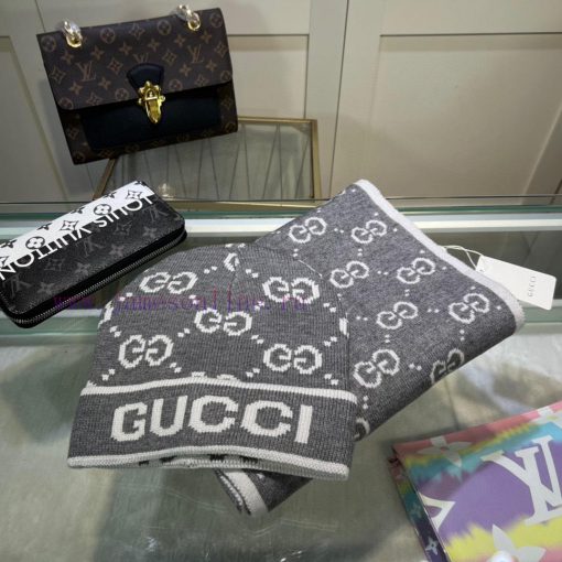 GucciGUCCI Classic Set Hat, Scarf, Cashmere Rabbit Velvet Quality Warm and Super Comfortablej49kwncc - Image 5