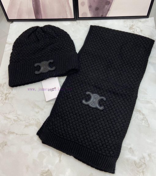 Celine Cashmere Set Hat Scarf Set ️ Warm and Super Comfortable~Winter Sister's Age Reducing b8a7p9fp - Image 3
