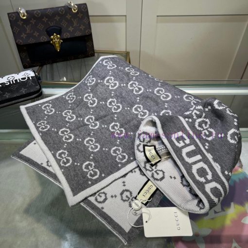 GucciGUCCI Classic Set Hat, Scarf, Cashmere Rabbit Velvet Quality Warm and Super Comfortablej49kwncc - Image 7