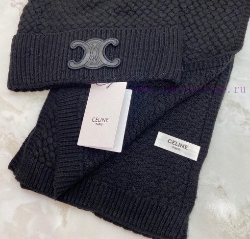 Celine Cashmere Set Hat Scarf Set ️ Warm and Super Comfortable~Winter Sister's Age Reducing b8a7p9fp - Image 4