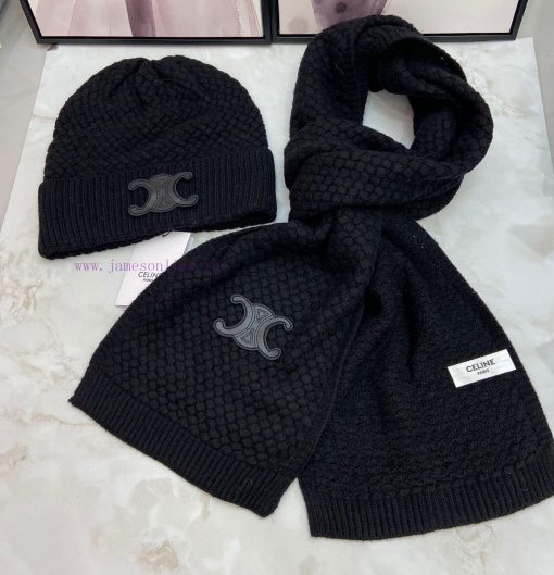 Celine Cashmere Set Hat Scarf Set ️ Warm and Super Comfortable~Winter Sister's Age Reducing b8a7p9fp - Image 6