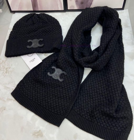 Celine Cashmere Set Hat Scarf Set ️ Warm and Super Comfortable~Winter Sister's Age Reducing b8a7p9fp - Image 7