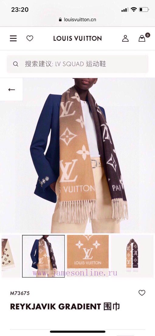 Louis Vuitton REYKJAVIK GRADIENT Gradient Cashmere Scarf ️ Official Website 8500 ️ LV can injs22tekx - Image 11