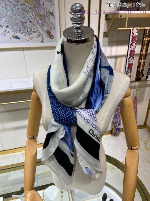 The new D Home D Color blocked Pattern 140 Cashmere Square Scarf is highly recommended for Vzyikn86l - Image 15