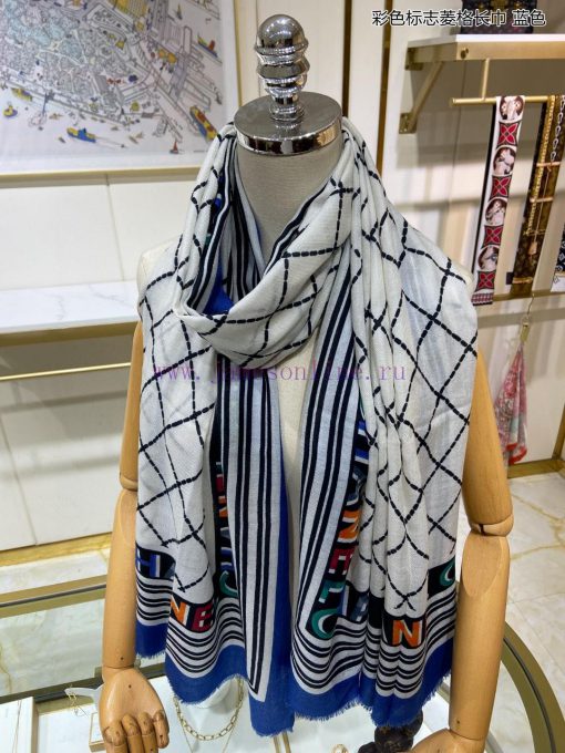 When it comes to the new Xiangjia colored logo diamond grid long scarf and cashmere long scakcfrc9r3 - Image 7