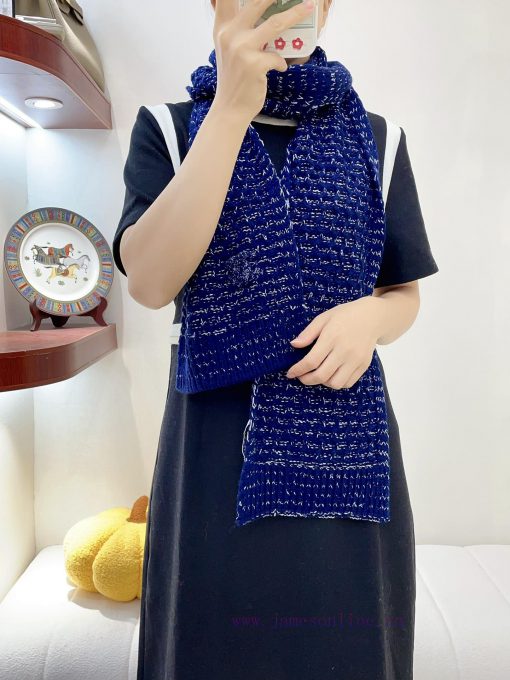 CHANEL 2023 new super heavy 2-piece set for autumn and winter includes a cashmere hat and sc65fd4dkx - Image 11
