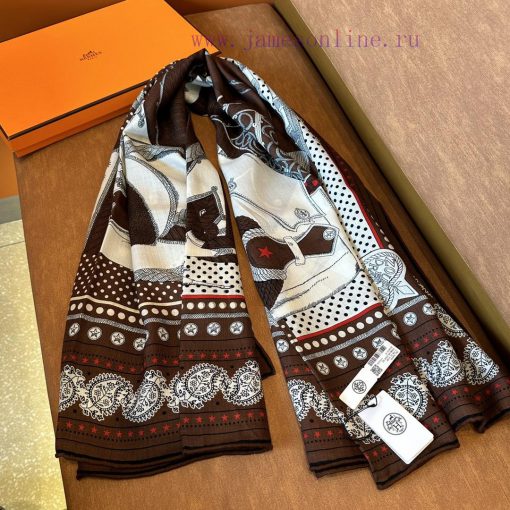 Zouaves and DragonsDesigner Virginie JaminSize and Material: 140cm Cashmere and SilkThe deskhf4i0w7 - Image 16