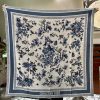 2024 Early Spring High End Edition110 * 110 Velvet Square TowelDIOR printed handkerchiefColoa4g8am9e