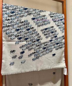 Advanced hemp grayHeavy Attack ️ Highly Recommended 🧱Hermes Velvet Long Scarf High end Doubl1jwj7nu1