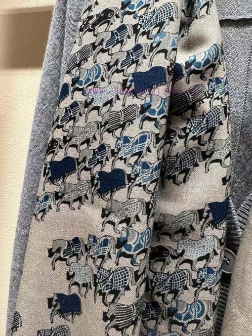 Advanced hemp grayHeavy Attack ️ Highly Recommended 🧱Hermes Velvet Long Scarf High end Doubl1jwj7nu1 - Image 4