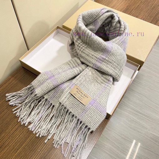 Burberry shawl scarf is a high-end, high-quality and beautiful scarf full of feminine charm.hqgctuli - Image 4