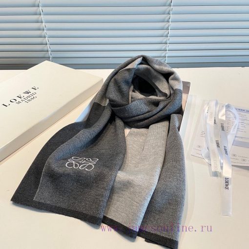 Rare high-end men's clothing, family benefits LOEWE embroidery 🪡 A very nice men's scarf~I lbqw48rau - Image 5