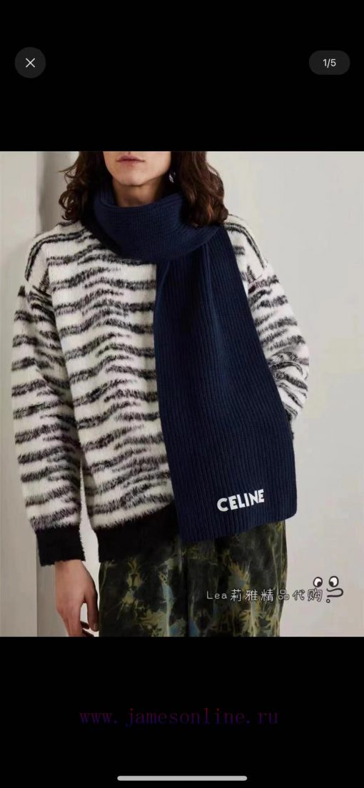 Celine's new Celine knitted long scarf is stunning, surpassing the imperial palace level prep0x6yqcp - Image 11