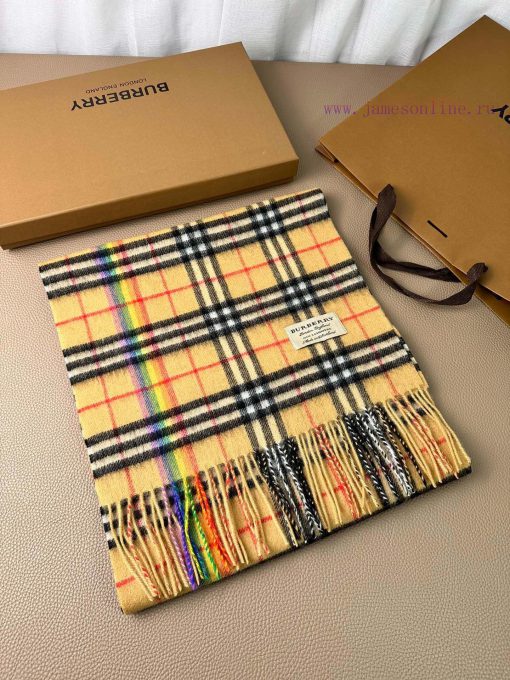 Double 12 Welfare Bu Home Water Wave Pattern Small Grid Pattern Mixed Fleece Scarf - Rainbow8mr7u01t - Image 3