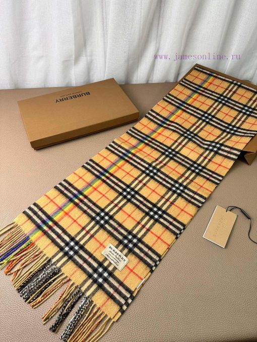 Double 12 Welfare Bu Home Water Wave Pattern Small Grid Pattern Mixed Fleece Scarf - Rainbow8mr7u01t - Image 5