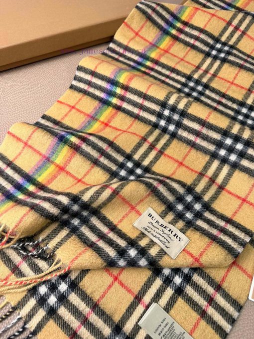 Double 12 Welfare Bu Home Water Wave Pattern Small Grid Pattern Mixed Fleece Scarf - Rainbow8mr7u01t - Image 18