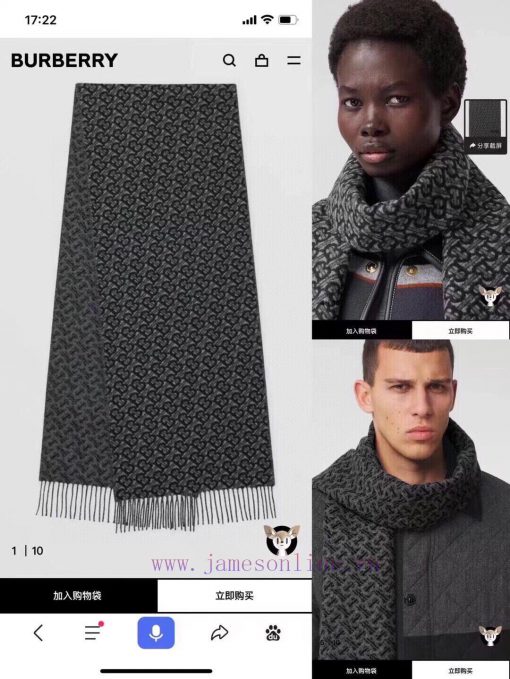 Burberry 2022 TB Series Cashmere Scarf, unisex and must-have, must accept the most inferior p2d43mh0 - Image 2