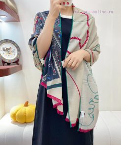 Highly recommended Gao Ding HERMES launches new carnival night long scarves, cashmere long se1rtc2lx