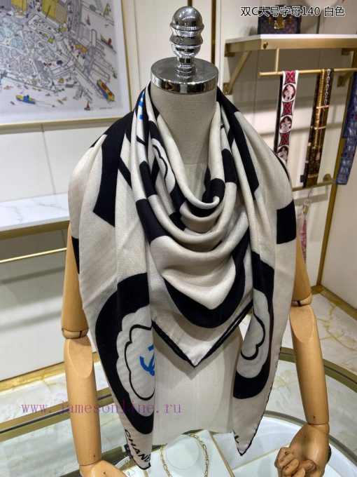 The new Double C Large Letter 140 Cashmere Square Scarf is recommended for VIP customers. Yo7rnwprsa - Image 7