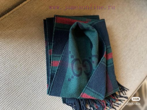Gucci's new wool scarf is simply designed for winter100% wool, size 190x33cmBoth sides have pef7l14n - Image 9